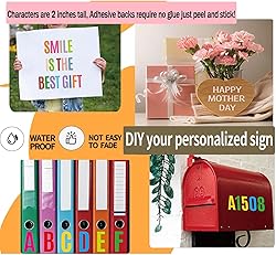 400PCS Large Vinyl Letter & Number Stickers – 2