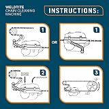 WELDTITE Chain Cleaning Machine for Bikes with Biodegradable Citrus Degreaser view 5
