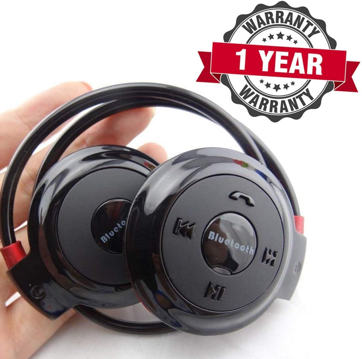 RaptasCo Stereo-503 Bluetooth Headset with Legendary Acid Eye Sound, Active Noise Reduction Technology with All Smartphone (Multicolour)