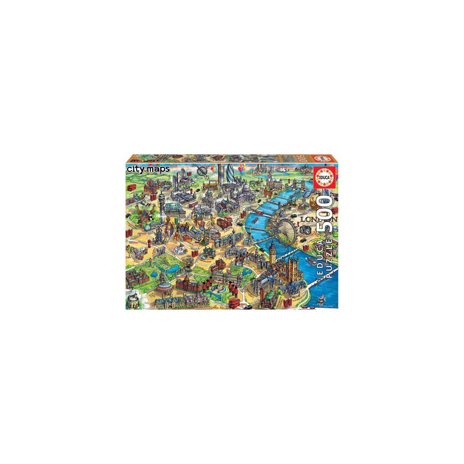 Educa Borrás 18451 Serie Educa Borras London City Map 500 piece Puzzle