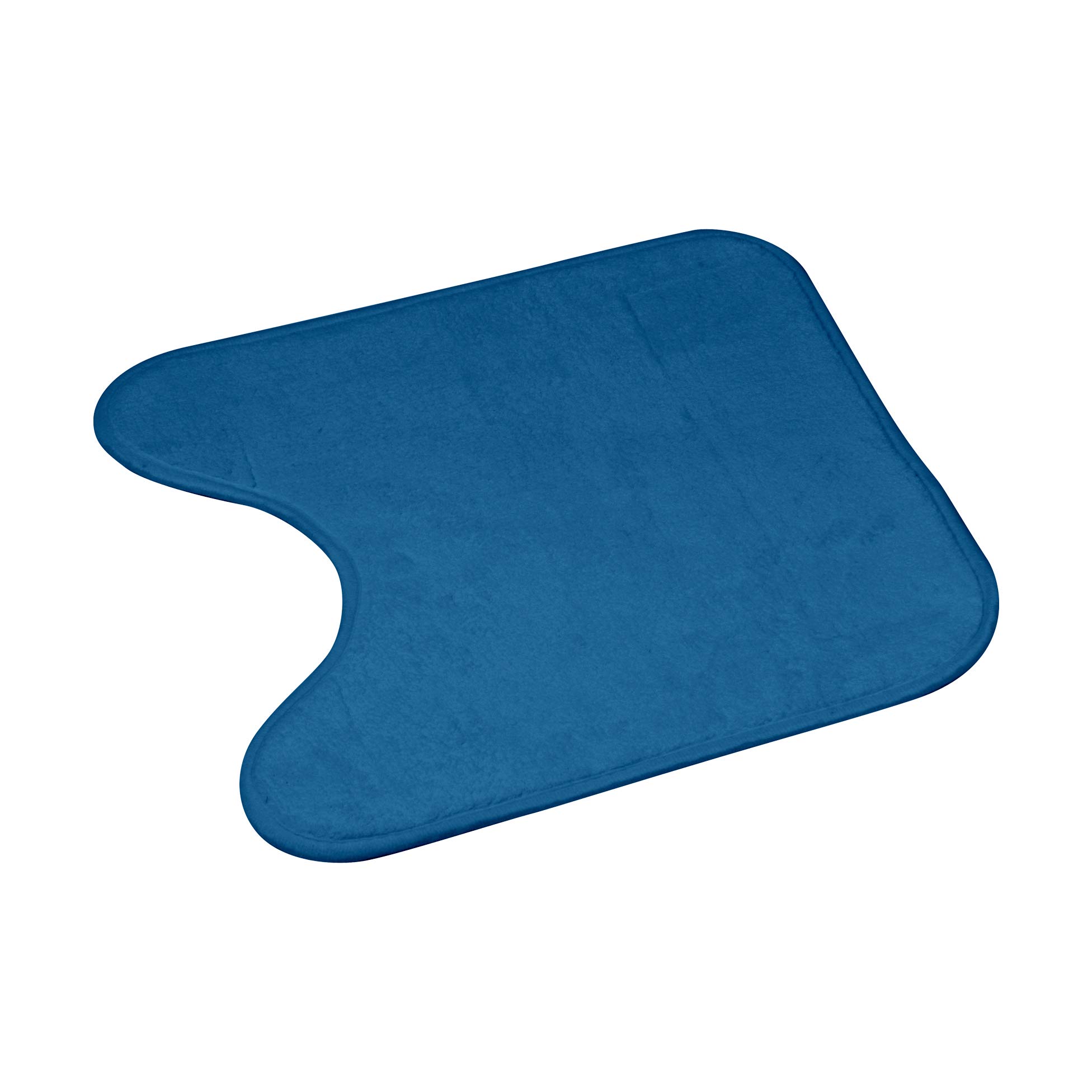 Douceur d'Intérieur Microfibre Plain Pedestal Mat 45 x 45 cm Vitamin Blue/Emerald
