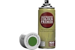The Army Painter Color Primer, Goblin Green, 400ml, 13.5oz - Acrylic Spray Undercoat for Miniature Painting