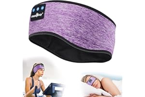 MUSICOZY Sleep Headphones Bluetooth Headband, Wireless Music Sleeping Headphones Sleep Mask Earbuds IPX6 Waterproof for Side 