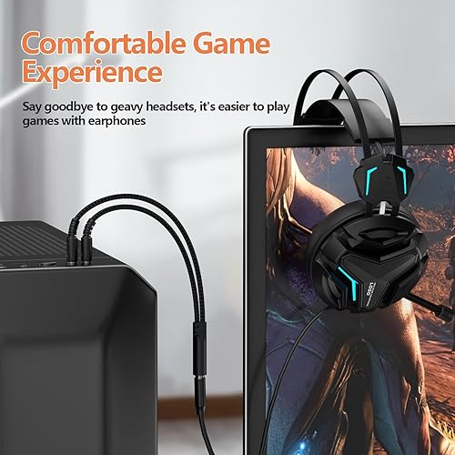 Headphone Splitter Connect Headset With One Jack To Pc