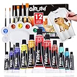 Colorful Fabric Paint Set for Clothes with 6