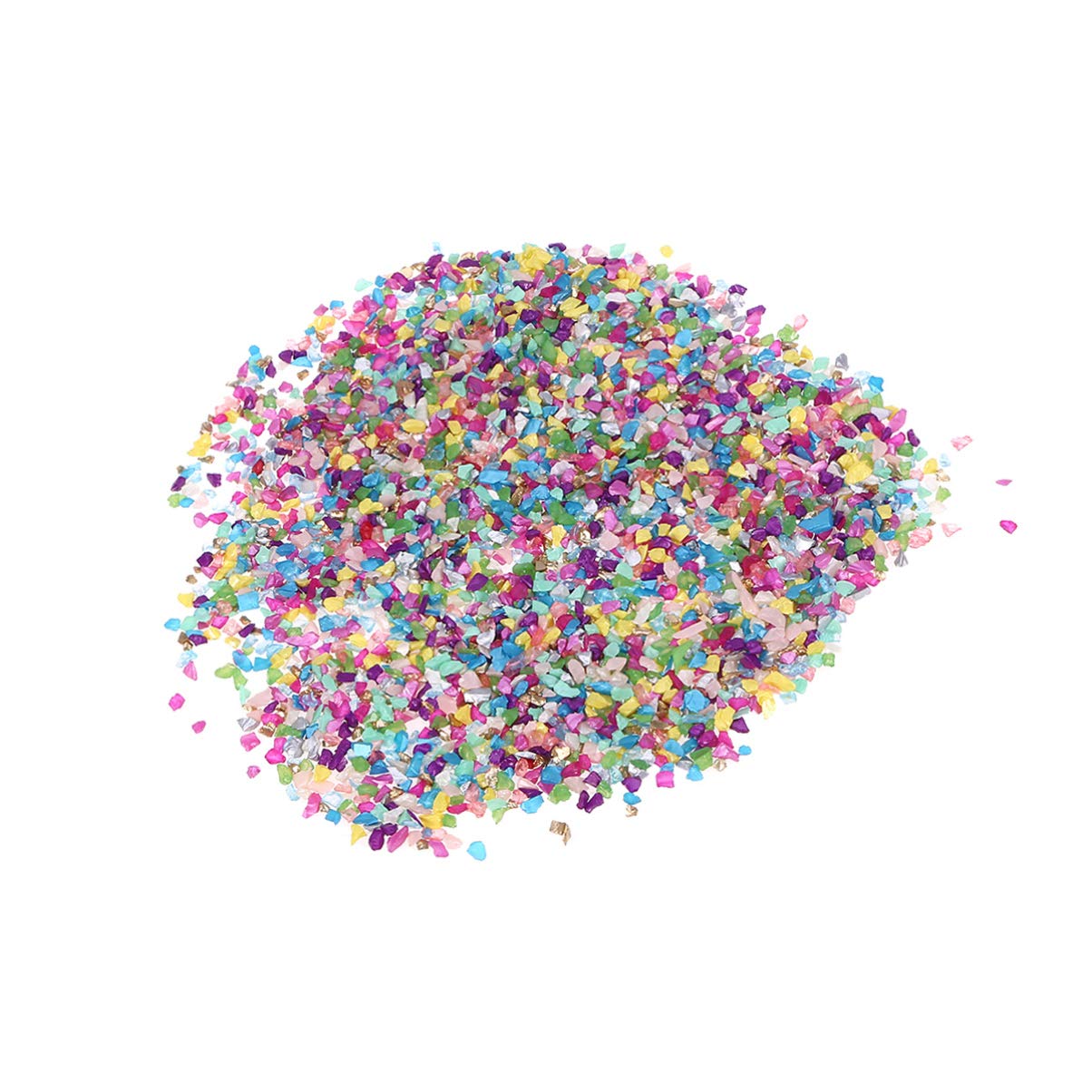 SUPVOX 500g Colorful Stones Tumbled Chips Crushed Stone Crystal Jewelry Making Crystal Chippings Vase Filler for Art Craft Home Decoration