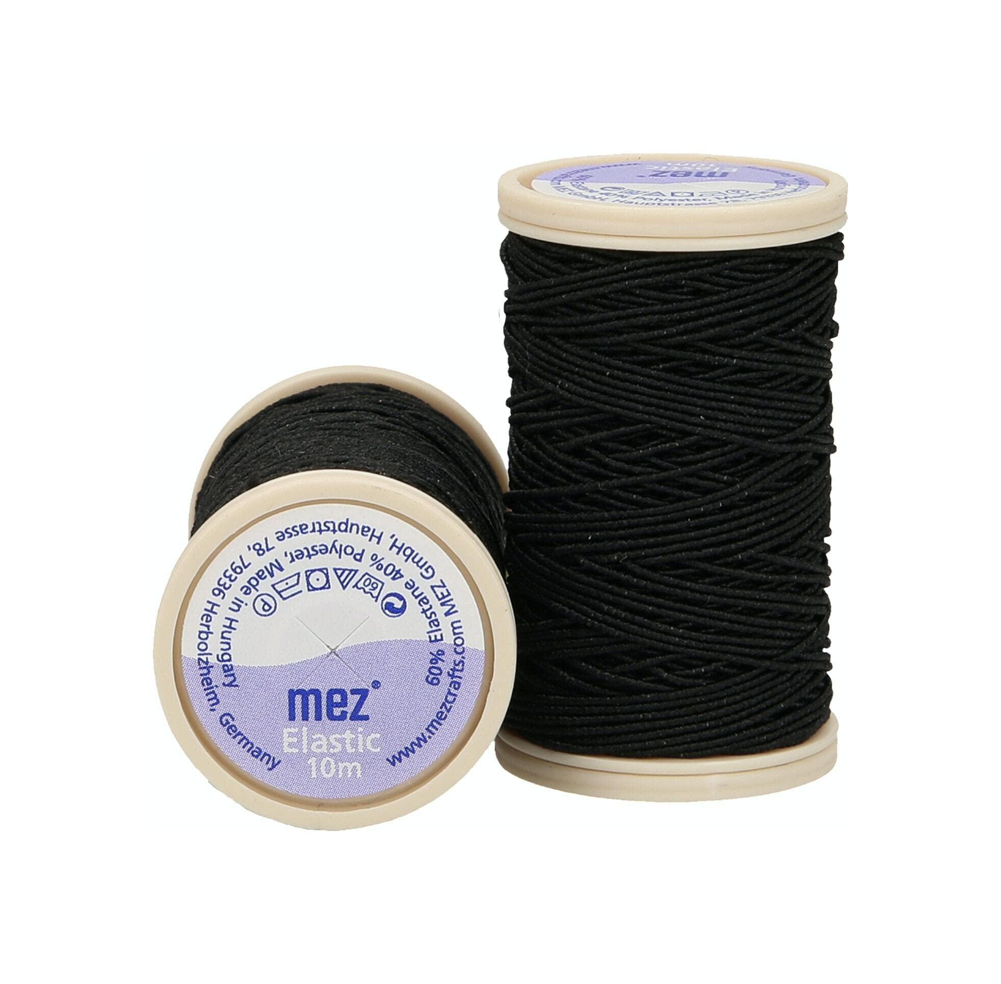 MEZ 4638000-01000 Sewing Thread, 60% Elastane, 40% Polyester, 1000, 10 m, 10 g