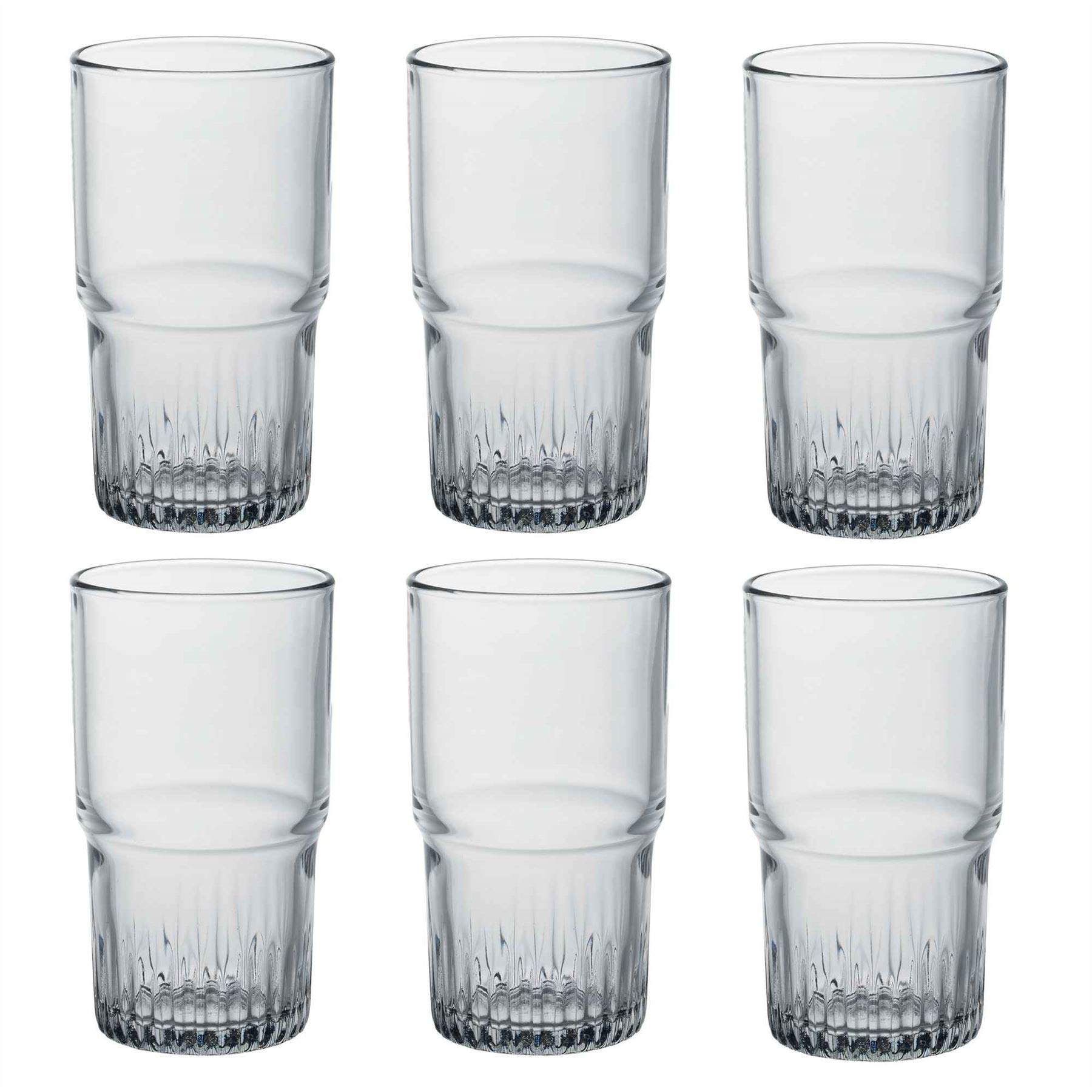 Duralex Empilable water glass 340ml, stackable, without filling mark, 6 piece