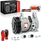 A-Premium Air Conditioner AC Compressor with Clutch | Compatible with Dodge Ram 1500 2500 3500 5.7L 2003-2008, with 7-Groove Pulley