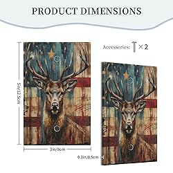 Xuejiaku Light Switch Cover Rustic Elk Deer Vintage