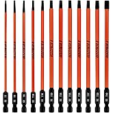 LOZAGU 12Pcs Long Torx Bit Set 6-Inch (152mm), T7 to T40, Magnetic Security Tamper Proof Star Bit Set,1/4 Inch Hex Shank | S2 Steel