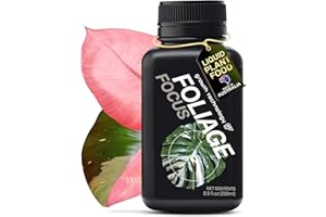 Growth Technology GT Foliage Focus - Liquid Indoor Plant Food for Houseplants, Tropical Plants, Aroids, Ferns and Palms - Concentrated Formula for Vibrant Leaves and Dense Foliage - 8.5 fl oz (250 mL)