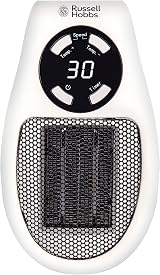 Russell Hobbs RHPH2001 500W Ceramic Plug Heater with Thermostat, Timer view 8
