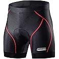 Souke Sports Men's Cycling Underwear Shorts 4D Padded Bike Bicycle MTB Liner Shorts with Anti-Slip Leg Grips