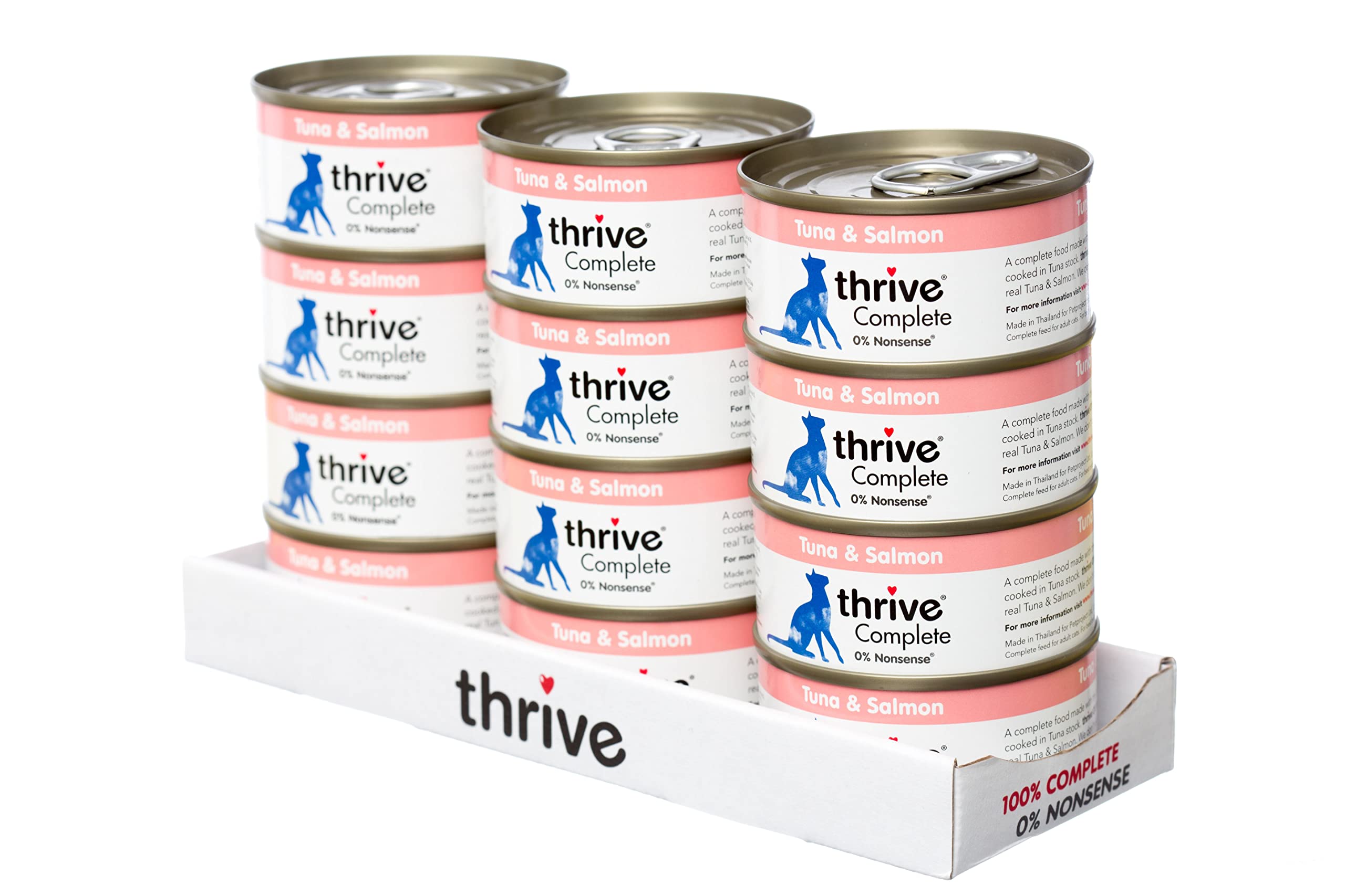 thrive Cat 100% COMPLETE - TUNA & SALMON (pack of 12)