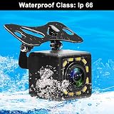 CAMECHO Car Reversing Camera 12 LED Super Night Vision IP68 Waterproof 170 Deg view 6