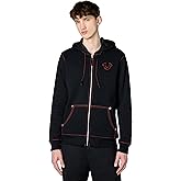 True Religion Men’s Big T Zip Up Hoodie Graphic Sweatshirt - Full Zip Hoodies for Men