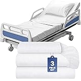 3 Piece Hospital Bed Sheet Set, Soft Jersey Knitted