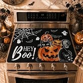 Halloween Stove Top Cover for Electric Stove, Kitchen Range Covers 28x20 in | Halloween Stove Top Cover, Thanksgiving Kitchen Range Top Mats, Glass Cooktop Covers, Cooktop Cover for Kitchen Home Decor