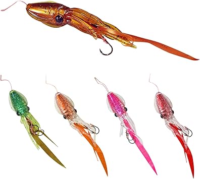 Amazon イカ型タイラバ プニラバ 60g 5色セット ルミカ 新型タイラバ フィッシング 釣り具 販売店アクアビーチ ルアー