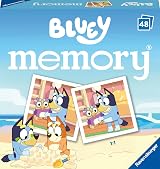 Ravensburger Bluey Mini Memory Game 48 Cards 3+ Kids Matching Pairs view 2