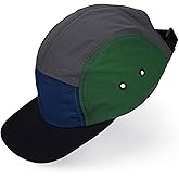 CLAPE 5 Panel Hat for Men, Curved Brim UPF50+ Sun Hats Quick Dry Outdoor Sports Running Hat Baseball Cap