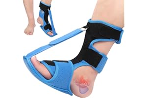SNUSIM Plantar Fasciitis Night Splint - Upgraded Plantar Fasciitis Relief Braces For Women Men Day Night - Ankle Brace Arch Support Achilles Tendonitis Relief Foot Drop Heel Pain Relief - Adjustable