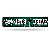 Rico Industries NFL New York Jets 16-Inch Plastic Street Sign Décor