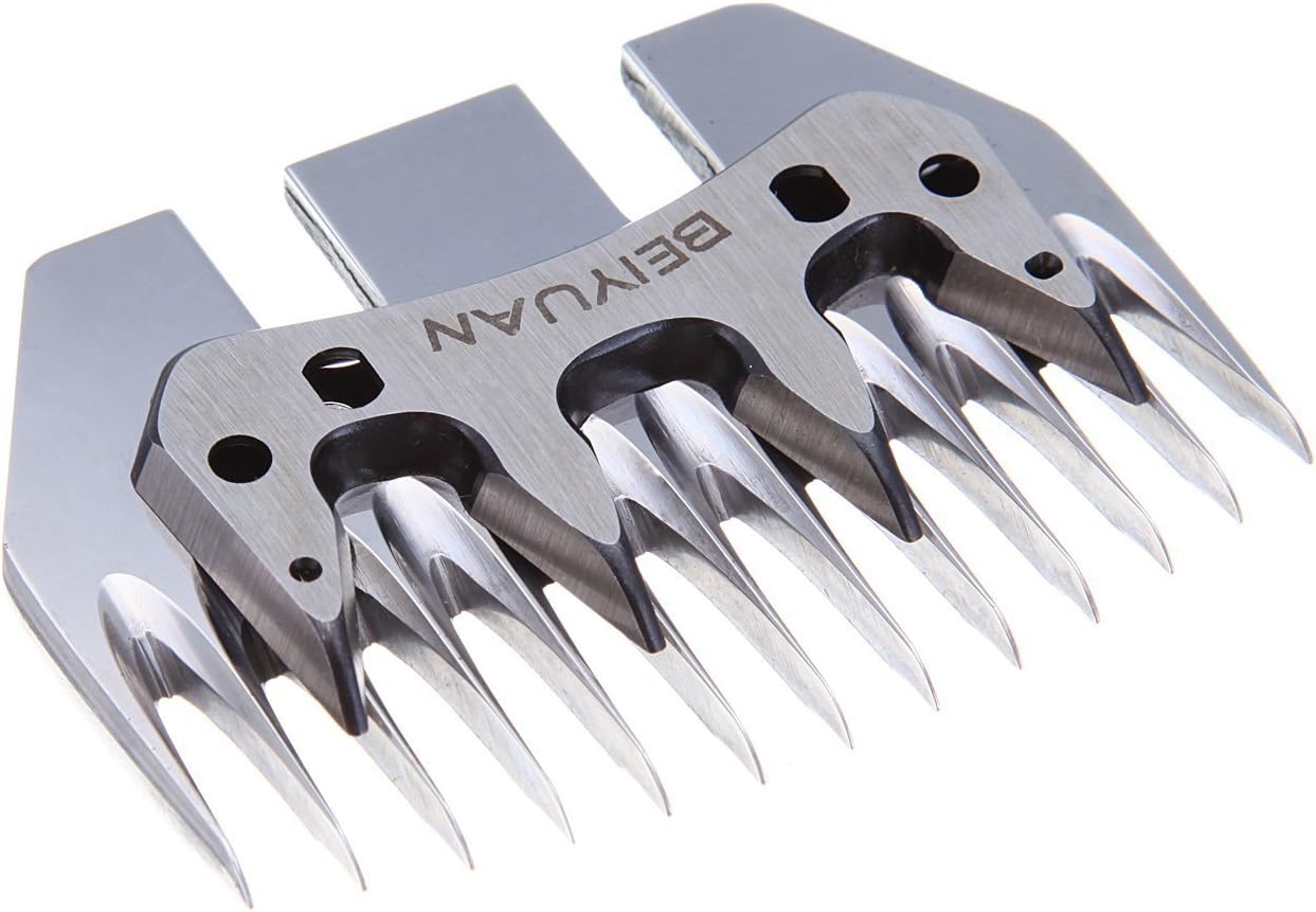 Beiyuan Sheep Shearing Cutter Comb Replacement Wool Clipper Blades for Sheep Clipper with Dectek Retail Package
