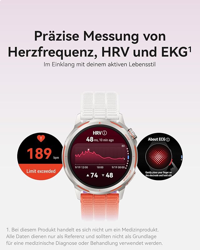 Watch GT Runner 2 Smartwatch, GPS Marathon Laufuhr, Orange