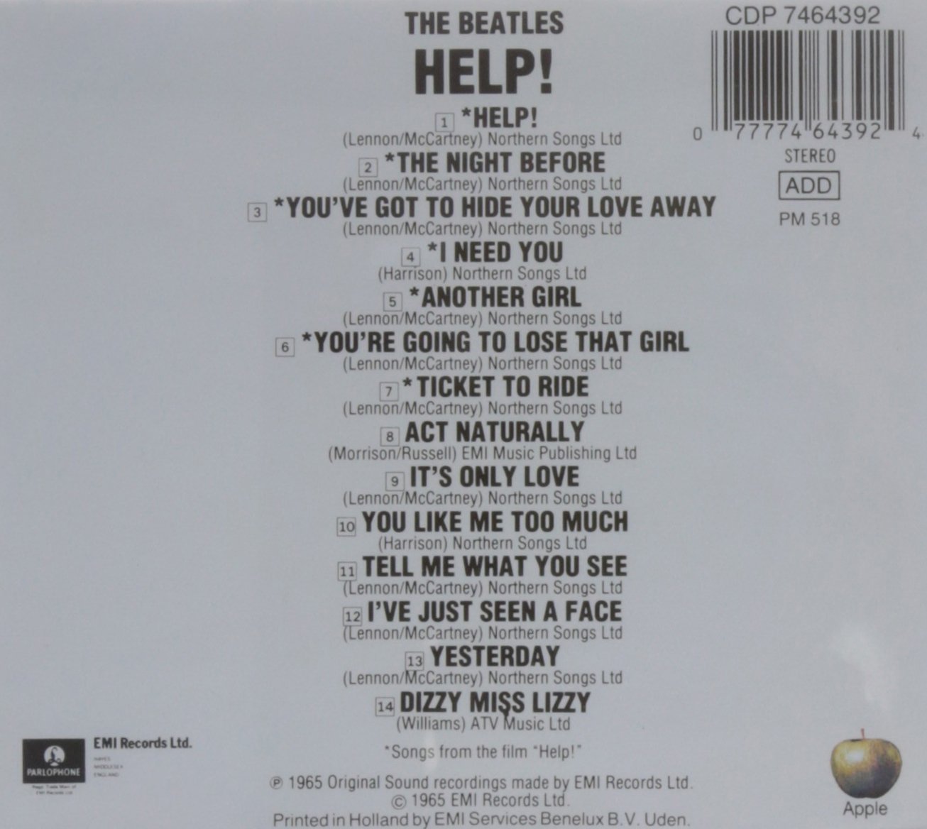 Beatles Help Uk Amazon Com Music