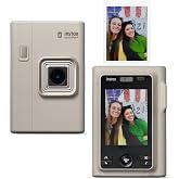 FUJIFILM instax mini LiPlay+ Hybrid Instant Camera - Sand Beige
