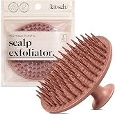 Kitsch Scalp Massager for Hair Care - Shampoo Brush Scalps - Terracotta | Scalp Scrubber & Shower Brush For Hair- Refreshing 