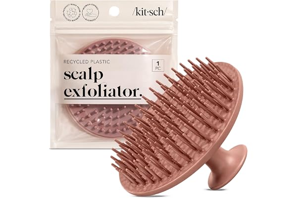 Kitsch Hair Scalp Massager Hair Growth, Shampoo Brush - Scalp Scrubber & Hair Massager for All Hair Types | Hair Brush for Ha
