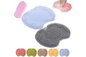 Rufenpurify Silicone Shower Foot Scrubber Mat, Solespa – Hands-Free Silicone Foot Scrubber Mat, Curetoaway Foot Scrubber, Sol
