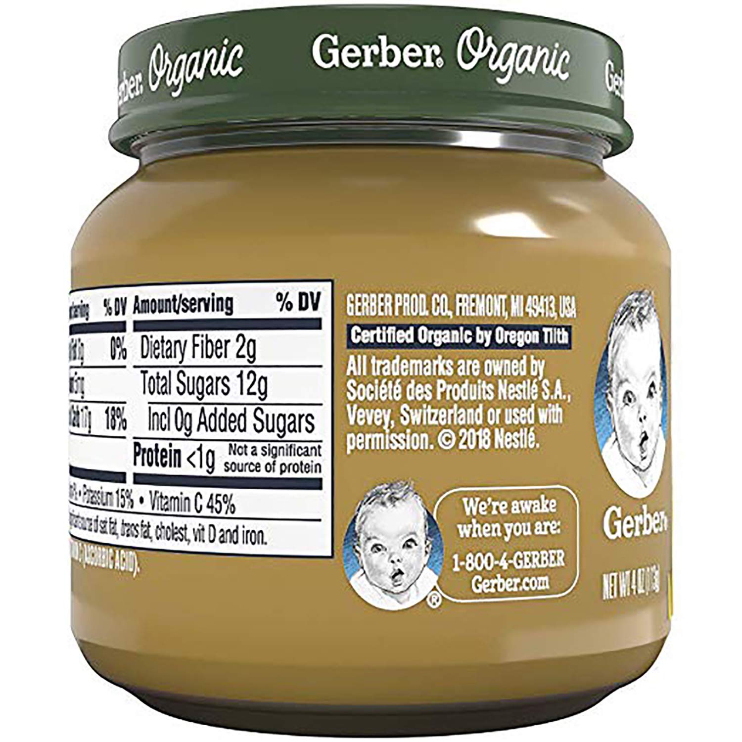 gerber organic jars