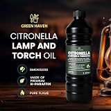 CUQOO 1L Citronella Lamp Oil for Garden Torches 6 Pack Insect Repellent view 2