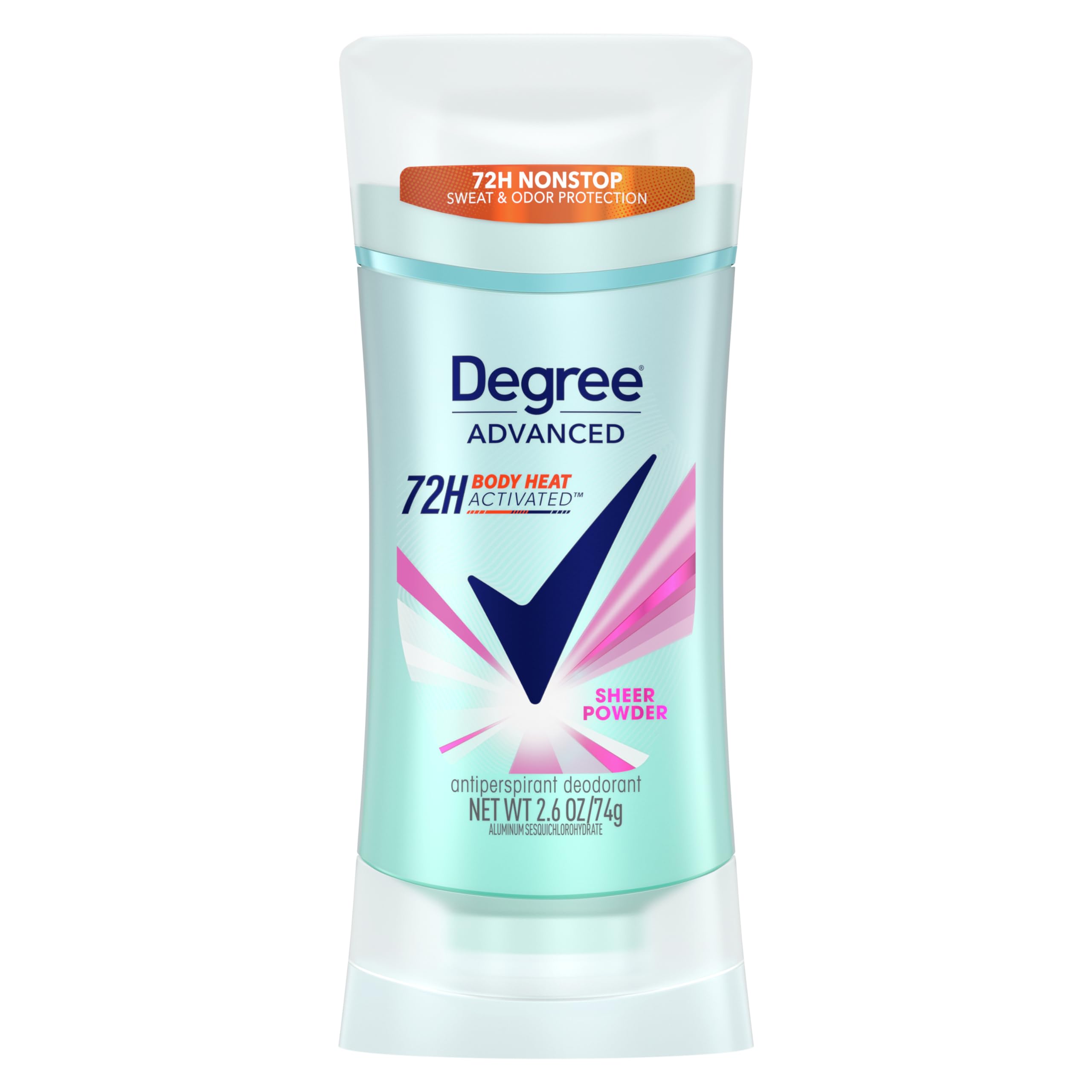 Photo 1 of Degree Advanced Protection Antiperspirant Deodorant Sheer Powder for 72-Hour Sweat & Odor Control for Women, with Body Heat Activated Technology, 2.6 oz