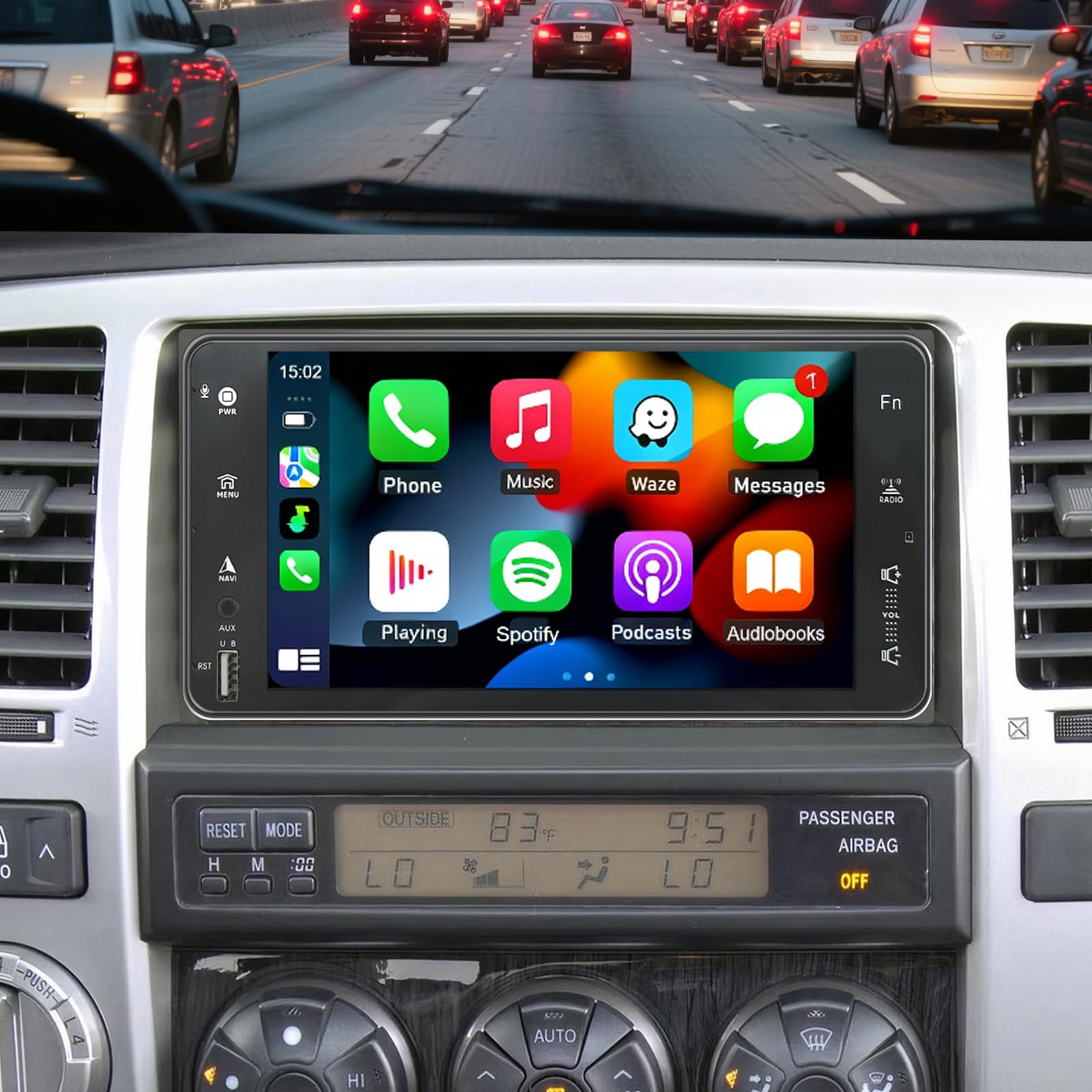 Photo 1 of 4Core+64G Car Radio Stereo for Toyota 4Runner 2003-2009 Support JBL with Wireless Carplay Android Auto 4Runner Carplay Upgrade 7 inch Touchsreen OEM Camera GPS Navigation FM SWC