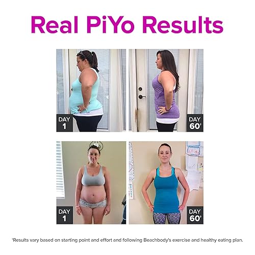 Chalene Johnson's PiYo Base Kit, DVD Workout with Exercise Videos Fitness  Tools and Nutrition Guide, Home Gy