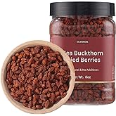 Premium Dried Sea Buckthorn Berries 8 Oz/227g.Natural & No Additives Sea Buckthorn Tea,沙棘,Hand Picked Whole Berry Fruit.