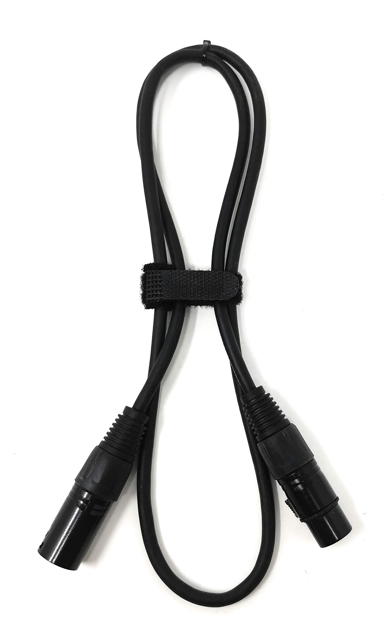 MainCore 1m 5 pin DMX Male to DMX Female, Shielded Insulated, DMX512, Audio/Lighting/Light Control Cable Lead (extension) (1m)