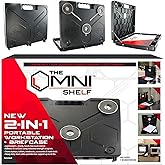 The OmniShelf Portable Workstation, Magnetic Toolbox, Laptop Stand w/ 50 lb Capacity, Hands Free Workstation, Attach to HVAC, Trucks, Walls, Poles etc. (Model # OSO1 - Magnets)