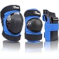 JBM Adult & Kids Knee Pads Elbow Pads and Wrist Guards for Inline Skating, Roller Skating, Skateboarding, Scootering