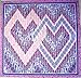 Quilt Pattern - Nancy's Interlocking Bargello Heart