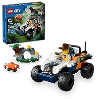 LEGO City Jungle Explorer ATV Red Panda Mission Car Toy, Fun Summer Toy for Kids Ages 6 and Up, Jungle Explorer Minifigure & Animal Figure Included, Outdoor Toy Gift Idea for Adventure Fans, 60424 LEGO City Jungle Explorer ATV Red Panda Mission Car Toy, Fun Summer Toy for Kids Ages 6 and Up, Jungle Explorer Minifigure & Animal Figure Included, Outdoor Toy Gift Idea for Adventure Fans, 60424
