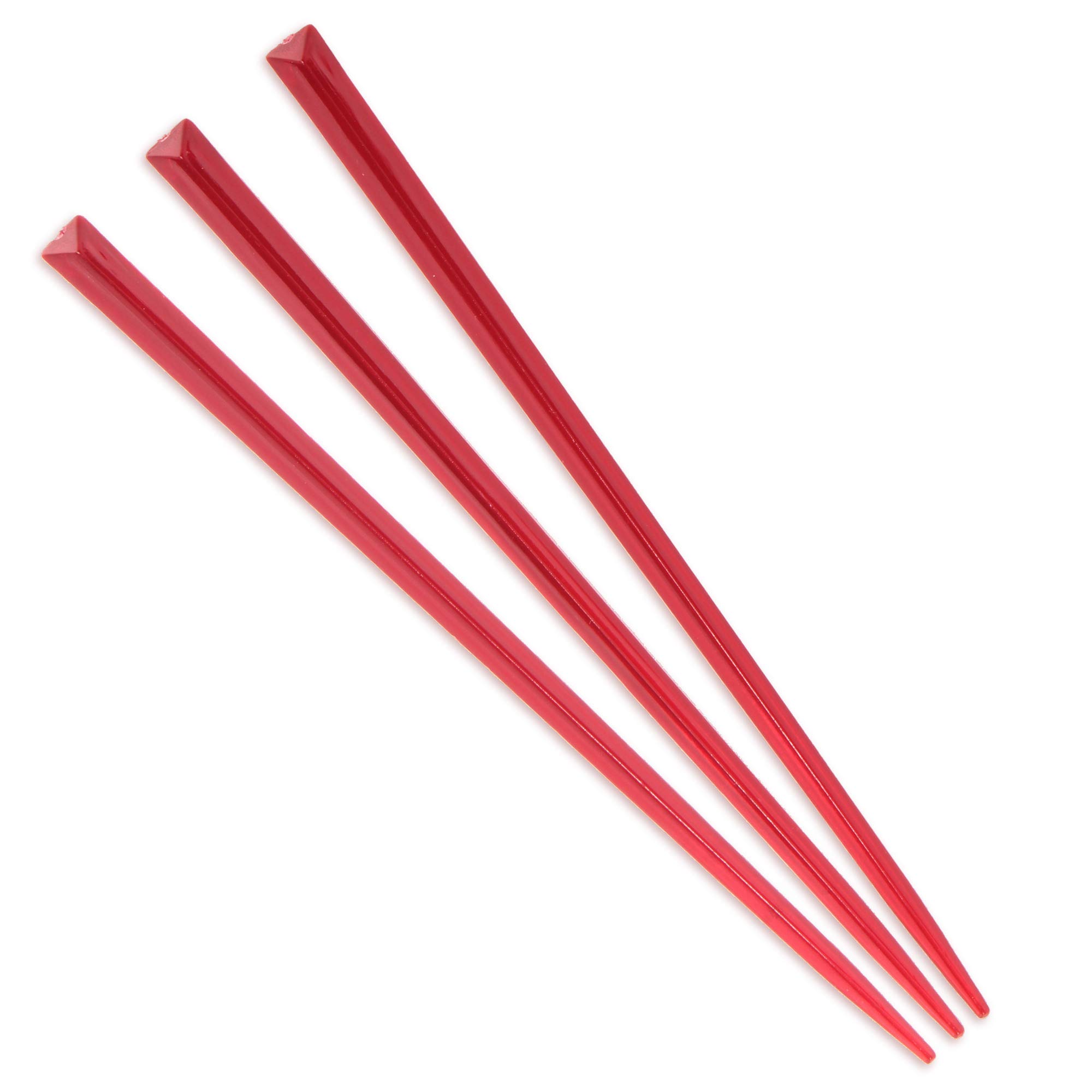BambooMN Brand - Triangular Prism Plastic Pick 4.5" (11.4cm) - 1,000pcs - Red