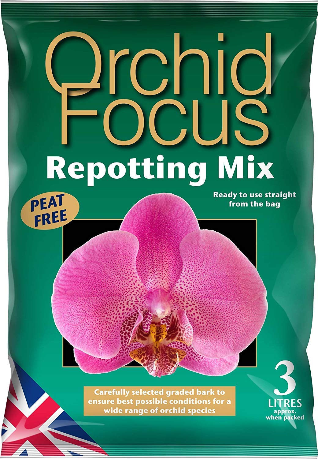 Growth Technology 2 X Orchid Focus Repotting Mix 3 Litre