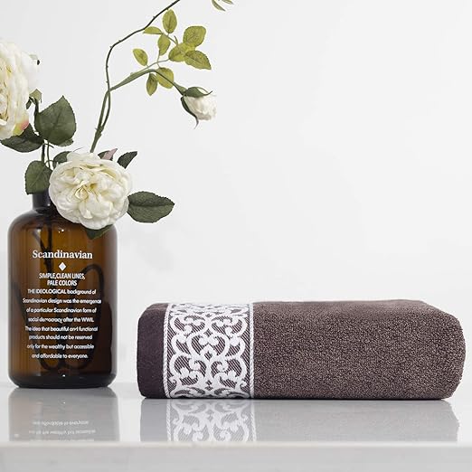 Brown Decorative Bath Towels
 - Amazon Com Lvse 1 Pack Luxury Euro Decorative Bath Towel Chocolate Brown 100 Nature Cotton 70x140cm 392 Gsm Fluffy Soft Absorbently For Bathroom Daily Pack Of 1 70x140cm 400g Chocolate Brown Home Kitchen