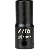 Capri Tools 3/8 in. Drive 7/16 in. Semi-Deep Impact Socket